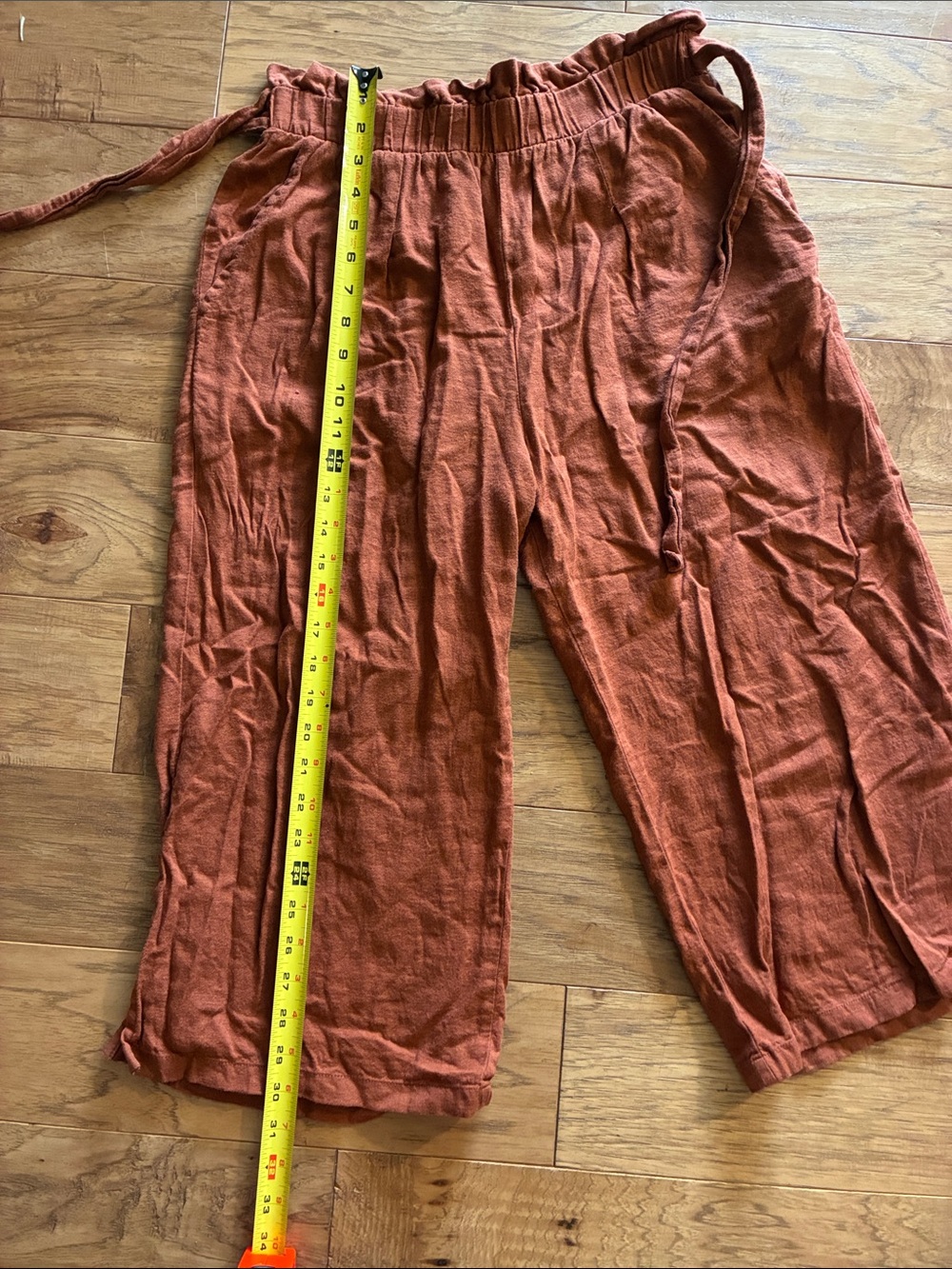 Rust colored wide leg pants size medium
